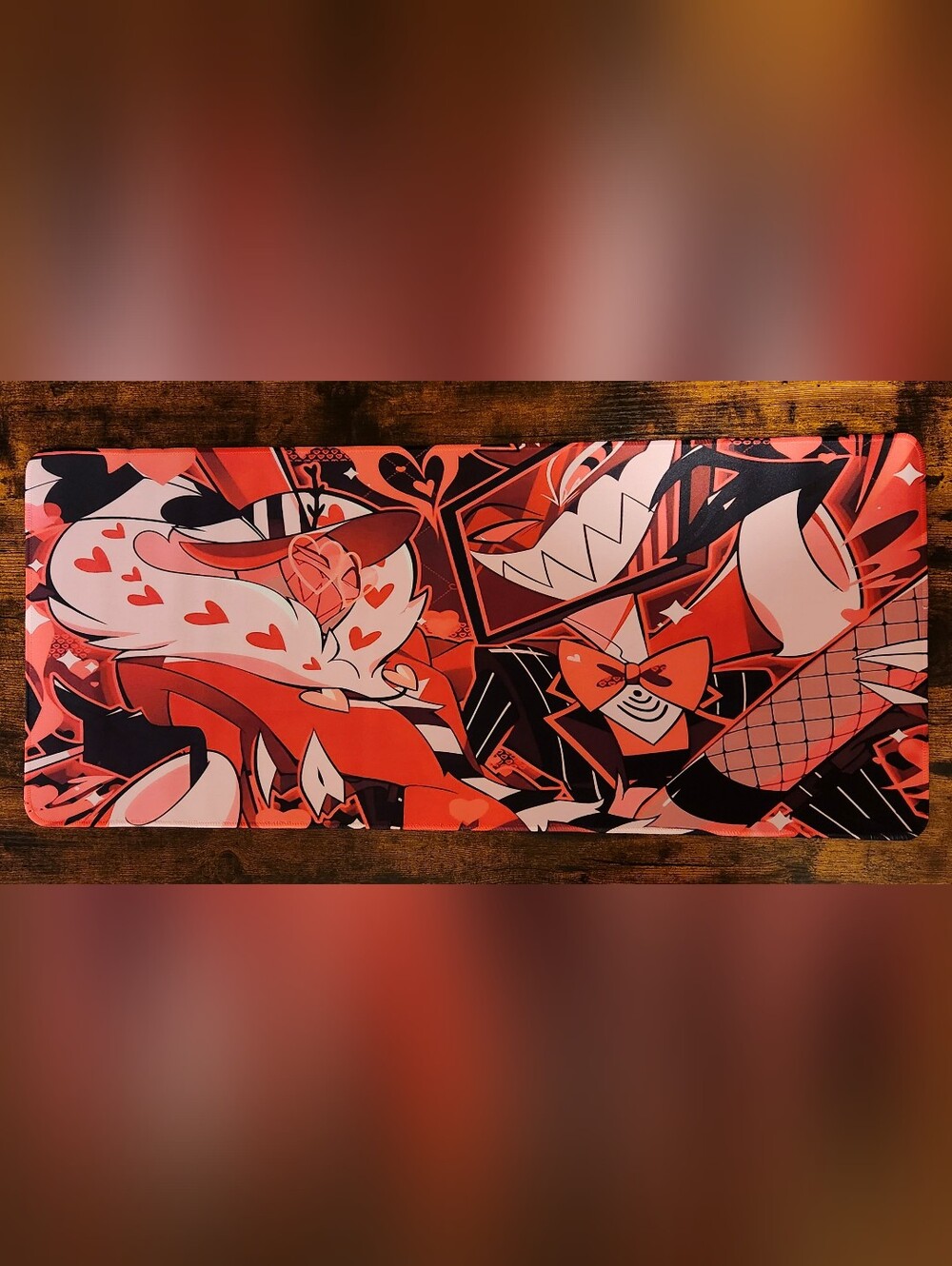 Unofficial Vox And Valentino Playmat - Hazbin Hotel